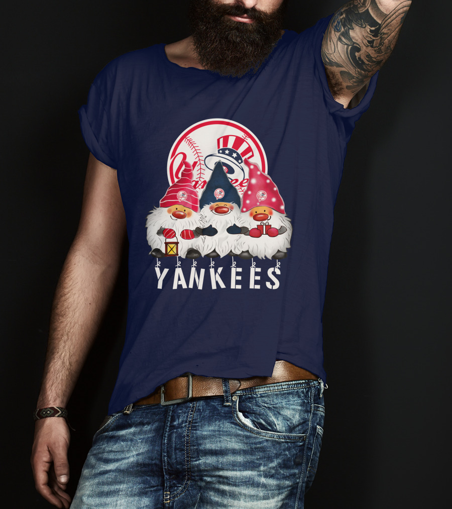 Yankees Merry Christmas Happy Holidays New York Yankees T-Shirt