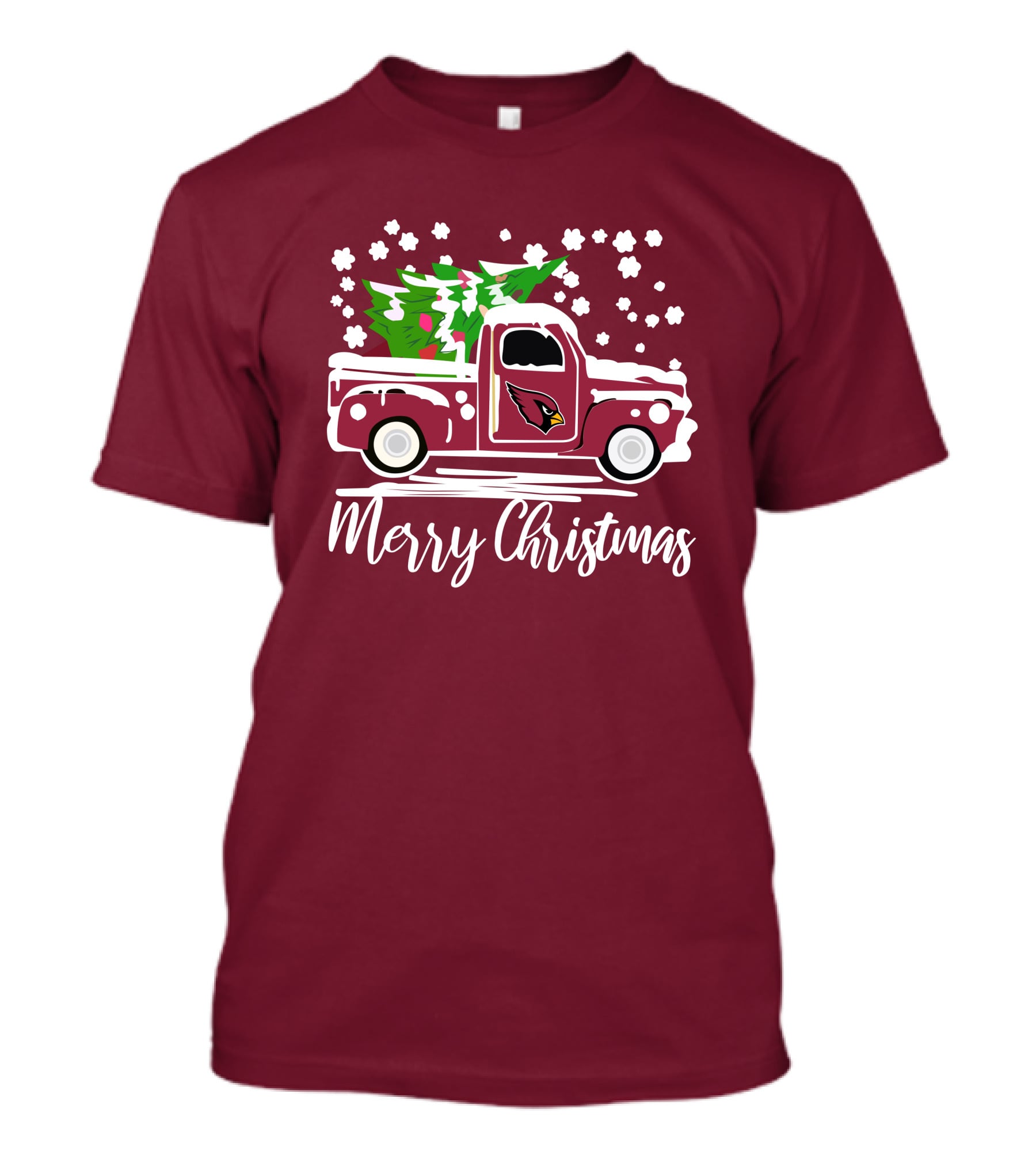 Arizona Cardinals Vintage Truck Merry Christmas T-Shirt
