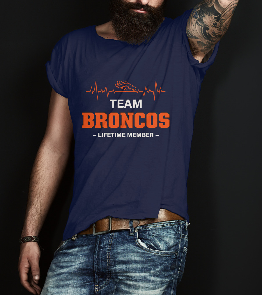 Team Broncos Lifetime Member T-Shirt