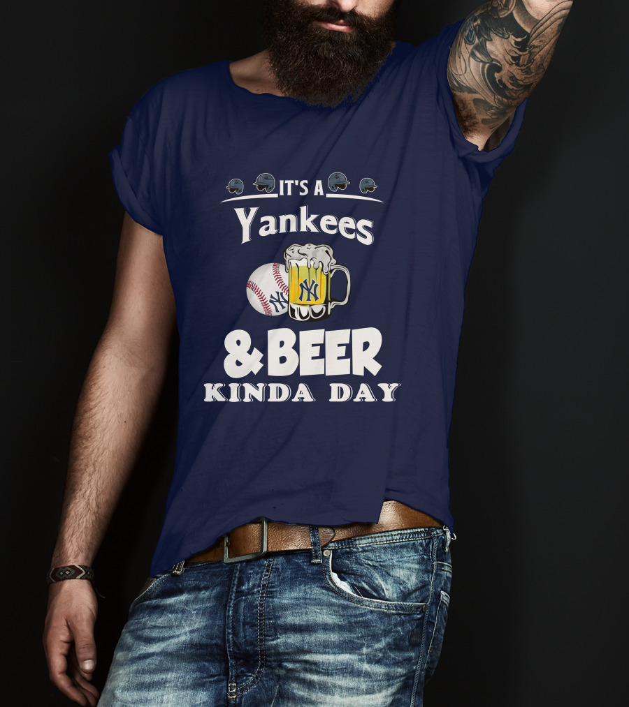 Yankees Baseball And Beer Fans Perfect Day T-Shirt