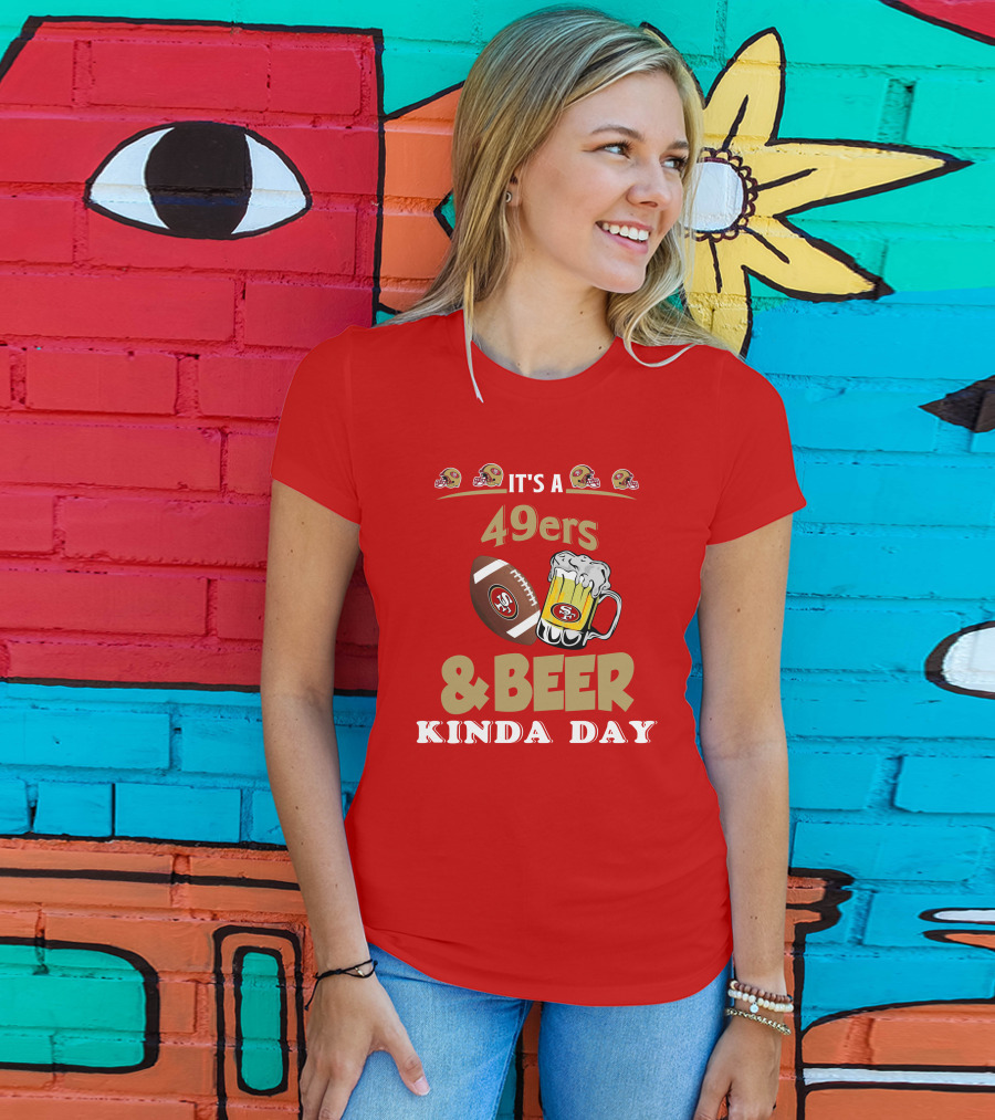 San Francisco 49ers Football And Beer Day T-Shirt