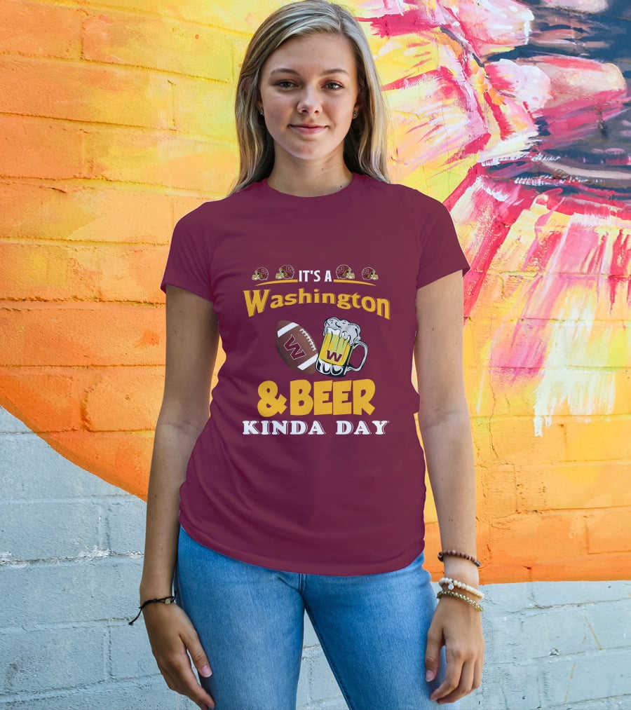 Washington Football And Beer Celebration Day T-Shirt