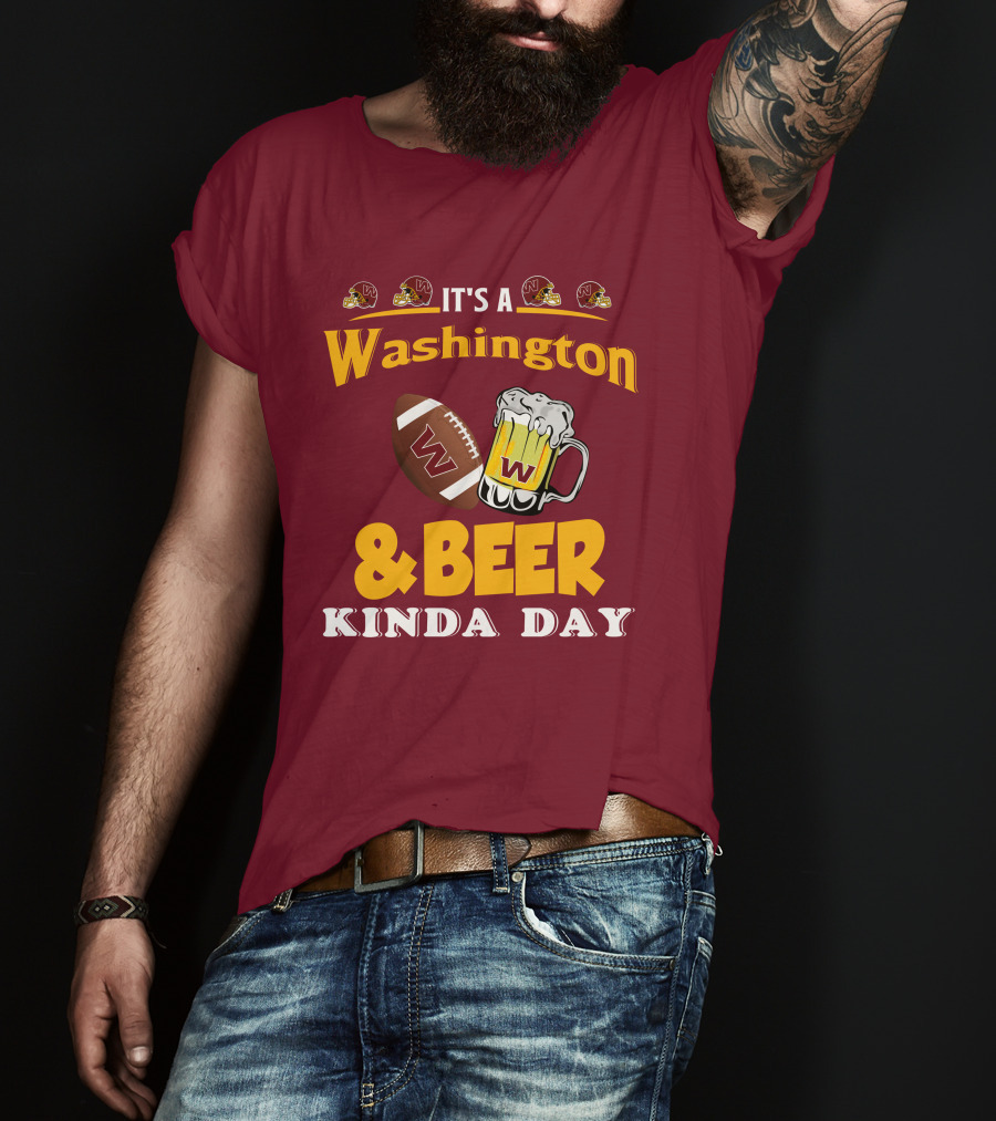 Washington Football And Beer Celebration Day T-Shirt