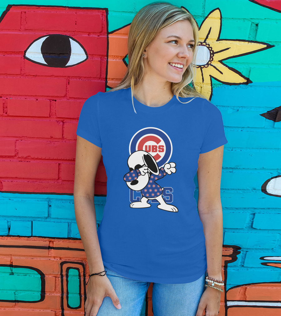 Chicago Cubs Snoopy Dabbing T-Shirt