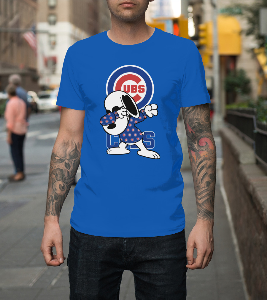 Chicago Cubs Snoopy Dabbing T-Shirt