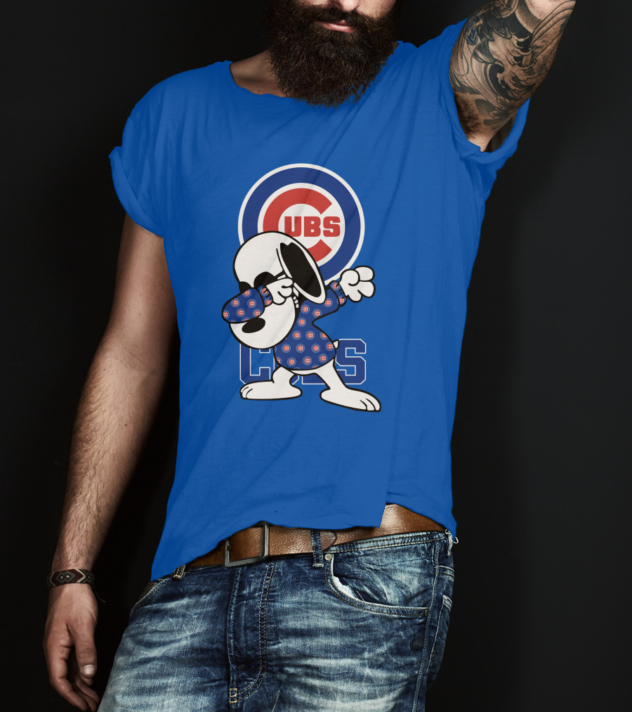 Chicago Cubs Snoopy Dabbing T-Shirt