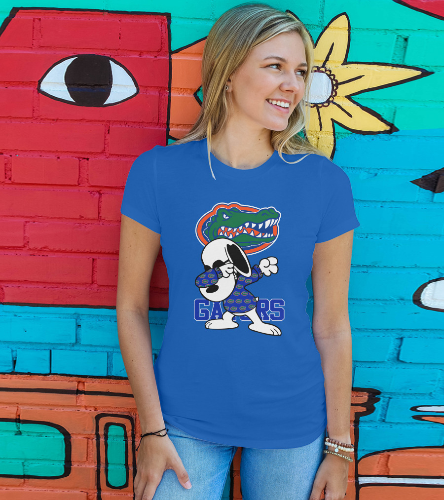 Florida Gators Snoopy Dabbing Alligator T-Shirt