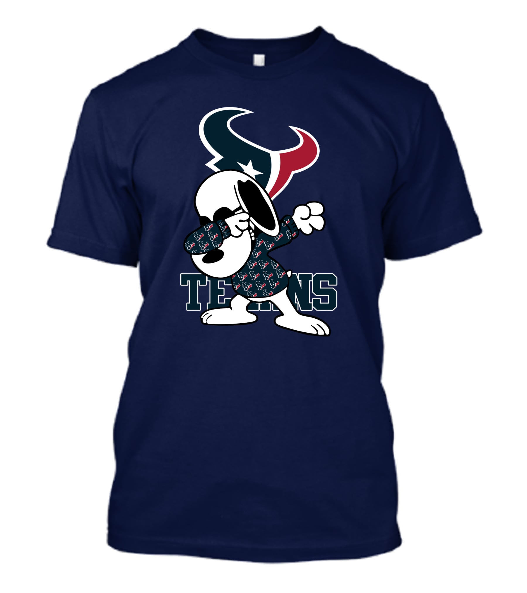 Houston Texans Snoopy Dabbing Texans T-Shirt