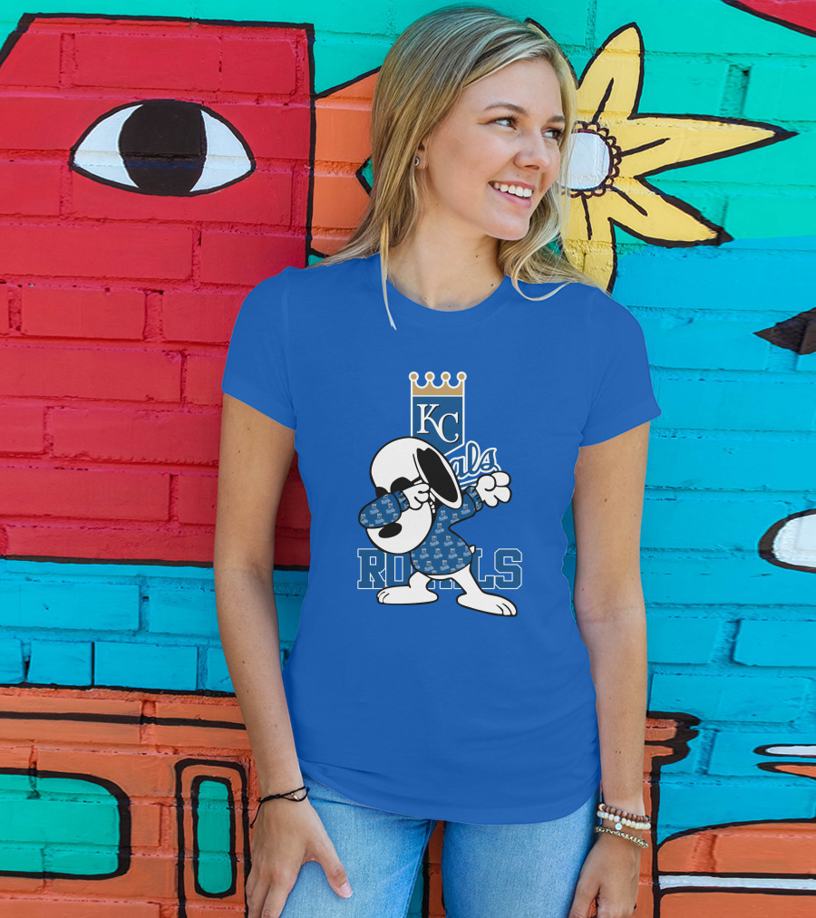KC Royals Snoopy Dabbing Royals T-Shirt