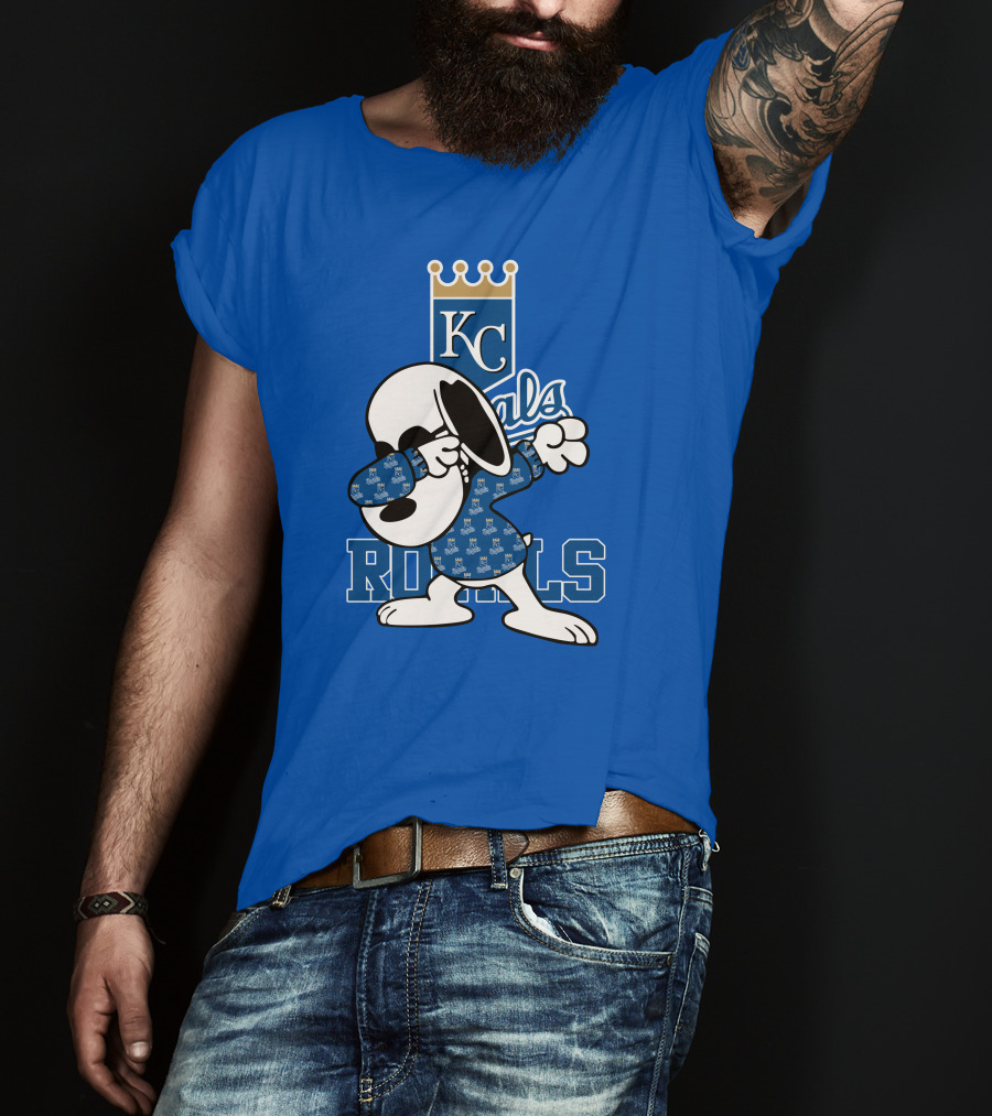 KC Royals Snoopy Dabbing Royals T-Shirt