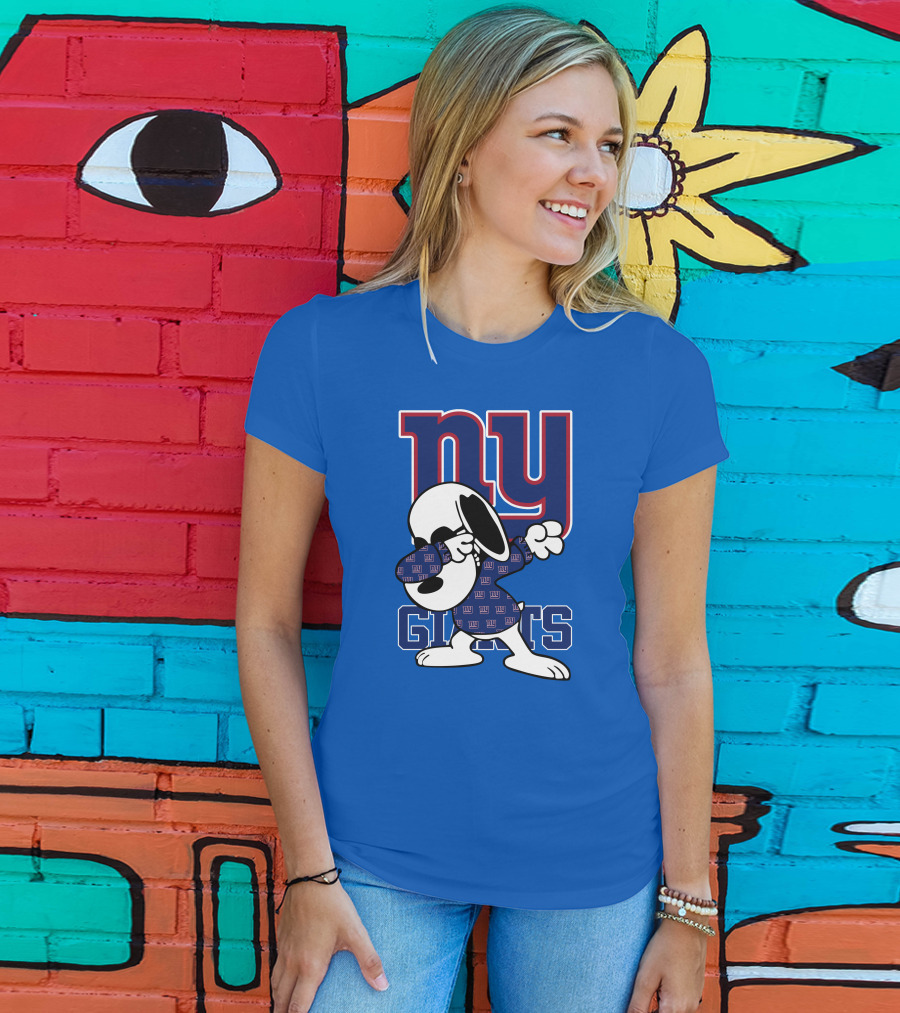 New York Giants Snoopy Dabbing Ny Giants T-Shirt