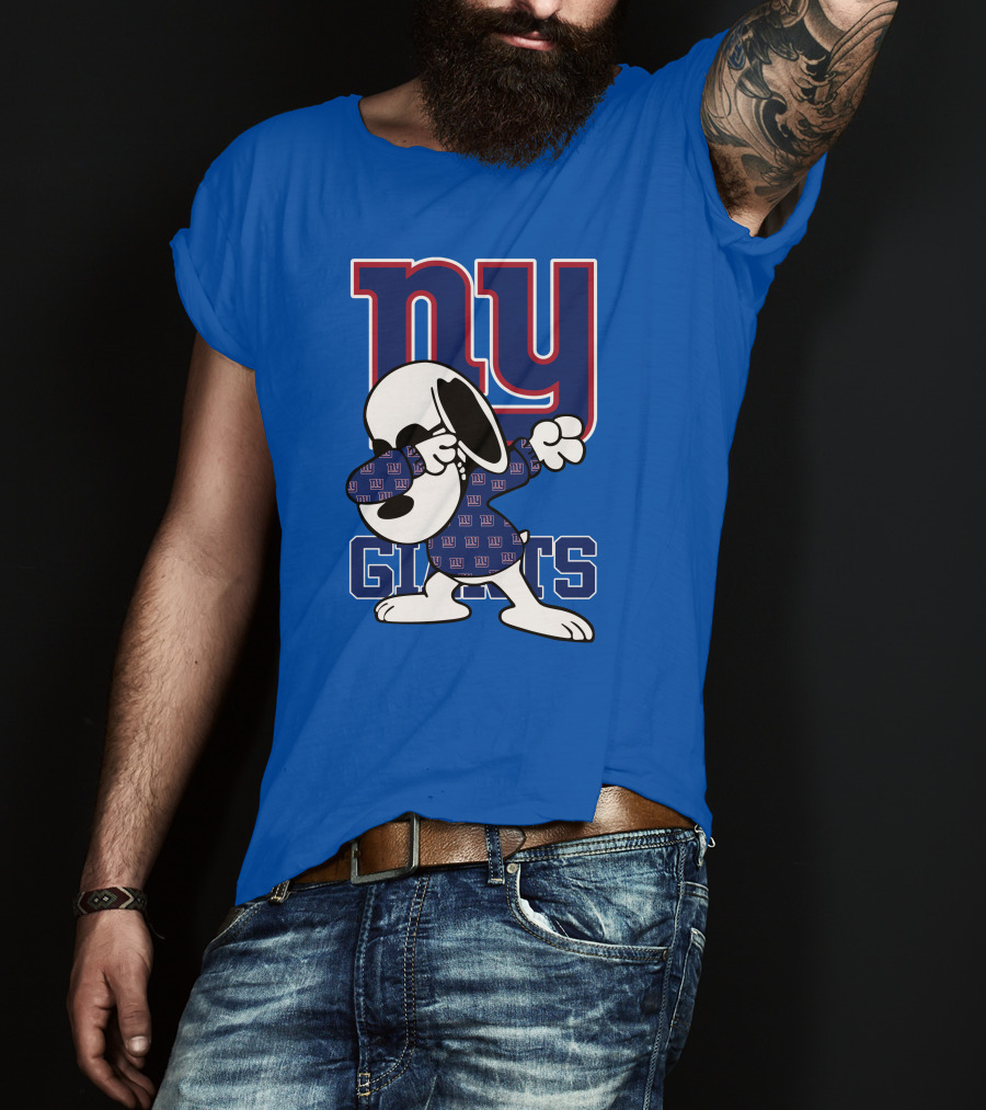 New York Giants Snoopy Dabbing Ny Giants T-Shirt