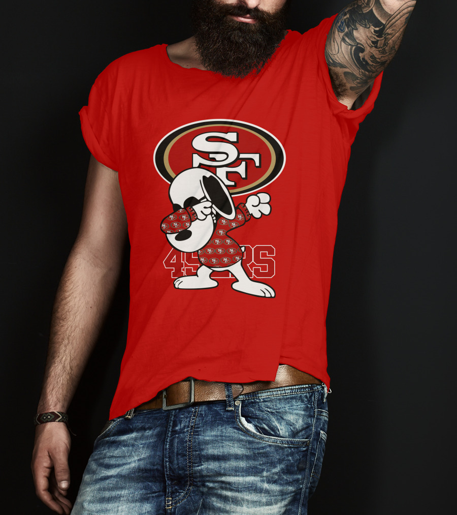 San Francisco 49ers Snoopy Dabbing SF T-Shirt
