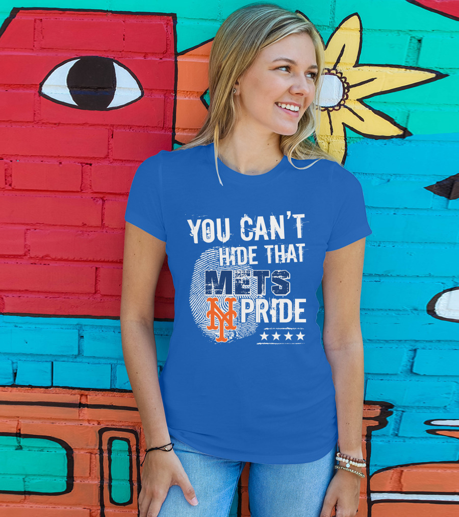 You Can't Hide That Mets Pride With New York Mets Logo And Stars T-Shirt