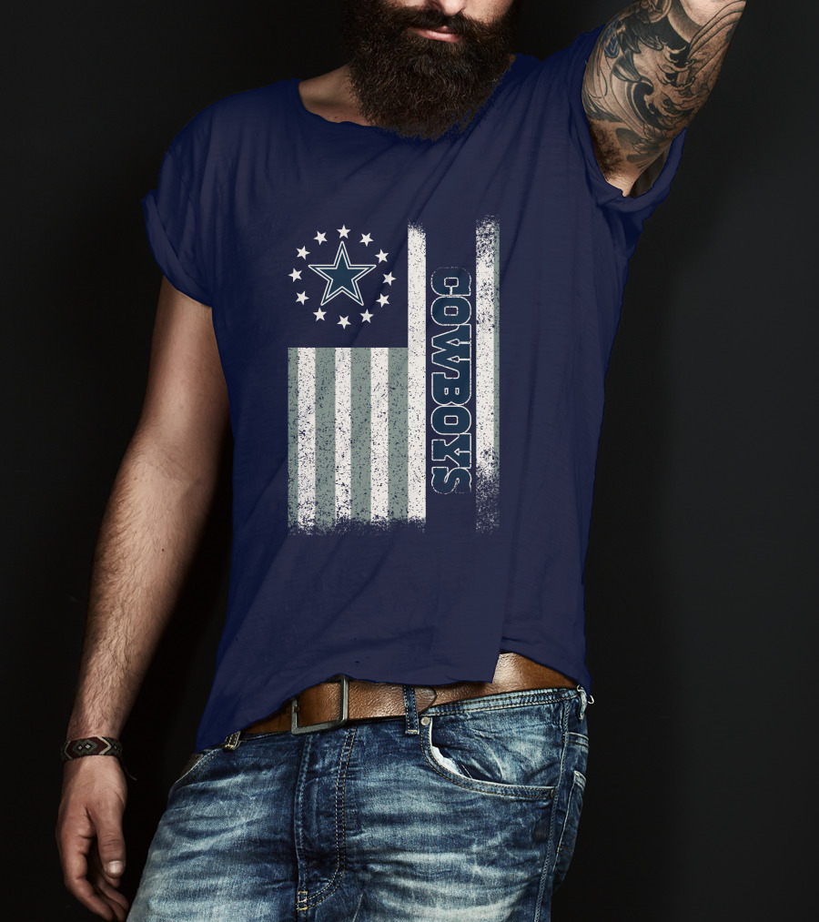 Dallas Cowboys American Flag Star Stripes T-Shirt