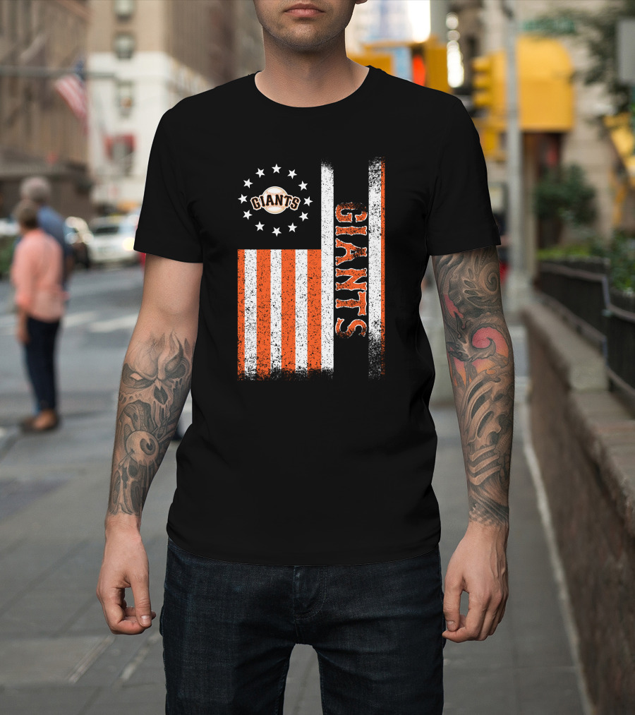 San Francisco Giants American Flag Themed Giants Stars And Stripes T-Shirt