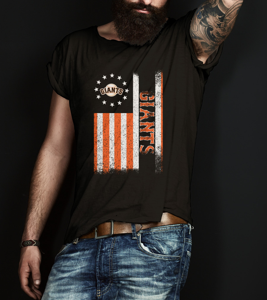 San Francisco Giants American Flag Themed Giants Stars And Stripes T-Shirt