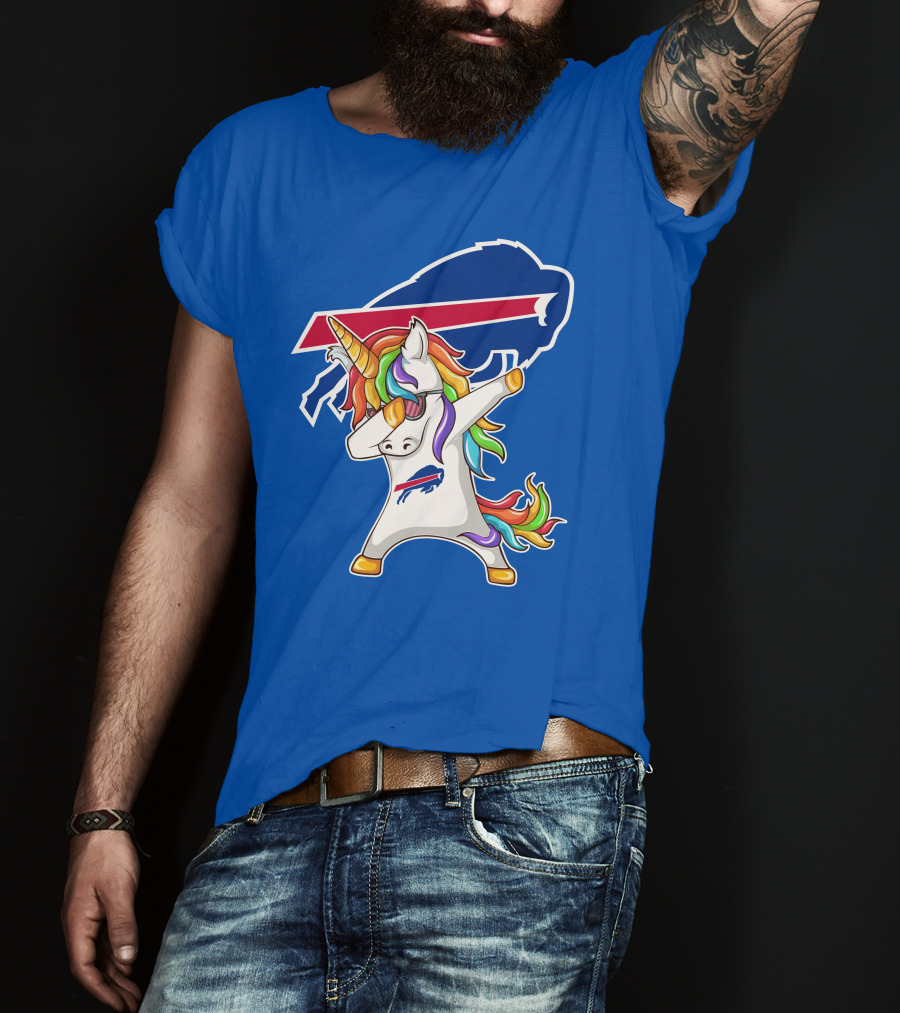 Buffalo Bills Unicorn Dabbing NFL Fan T-Shirt