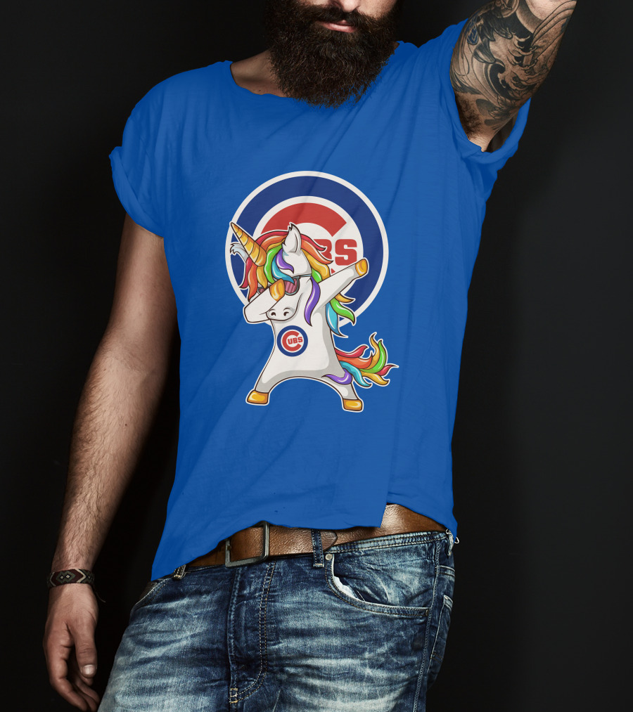 Chicago Cubs Unicorn Dabbing T-Shirt