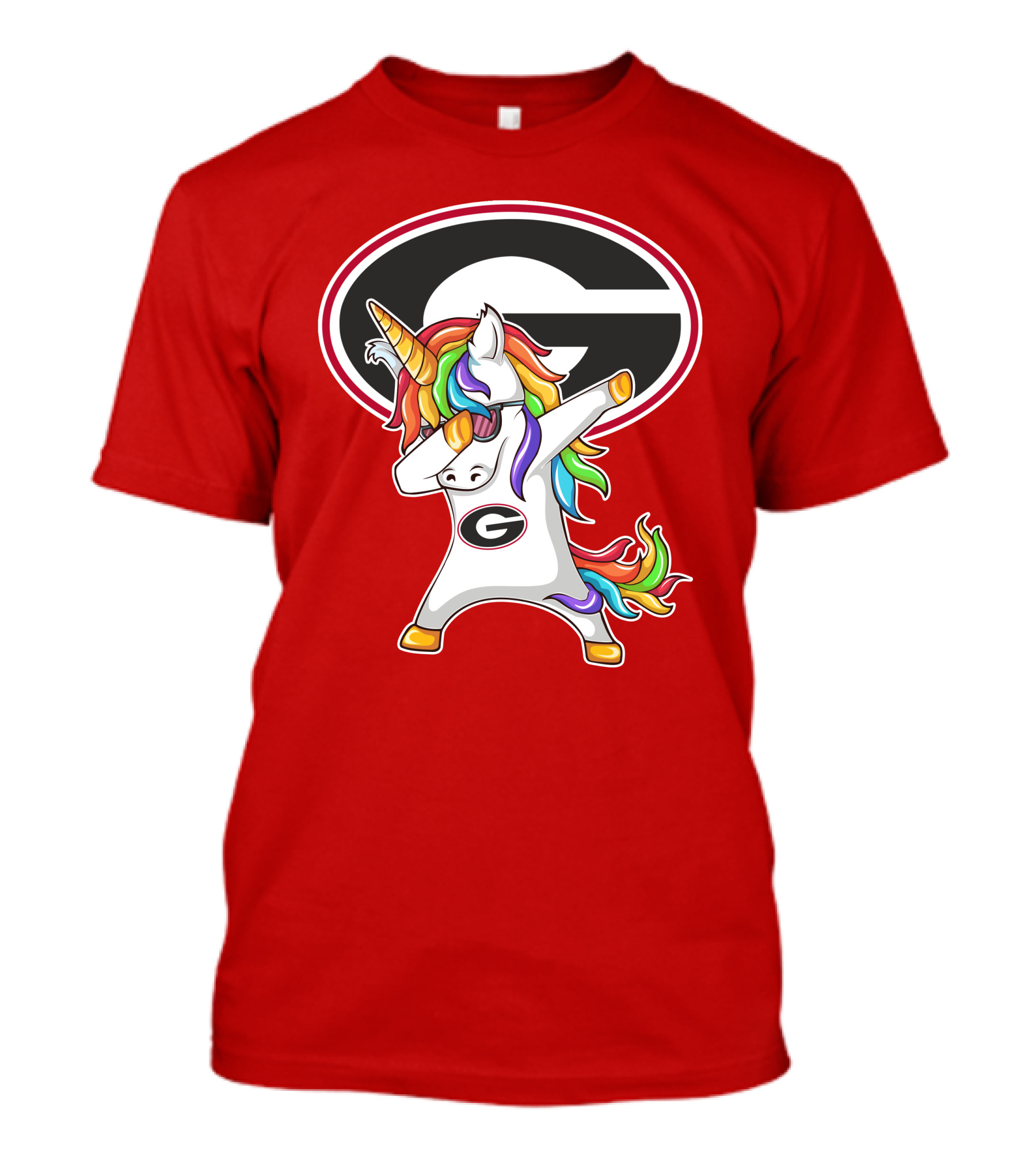 Georgia Bulldogs Dabbing Unicorn T-Shirt