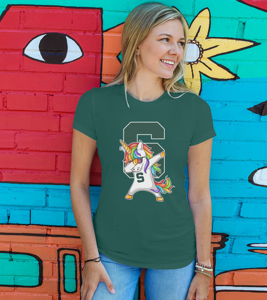 Michigan State Spartans Unicorn Dabbing S T-Shirt