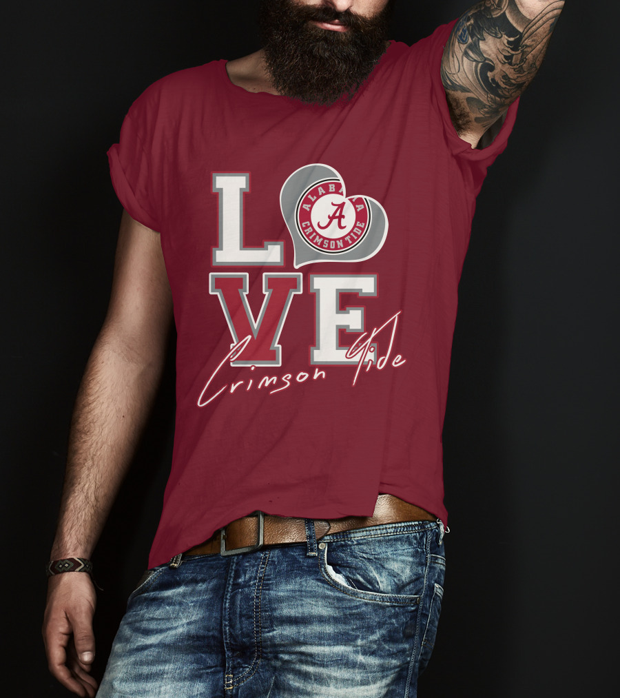 LOVE Alabama Crimson Tide T-Shirt
