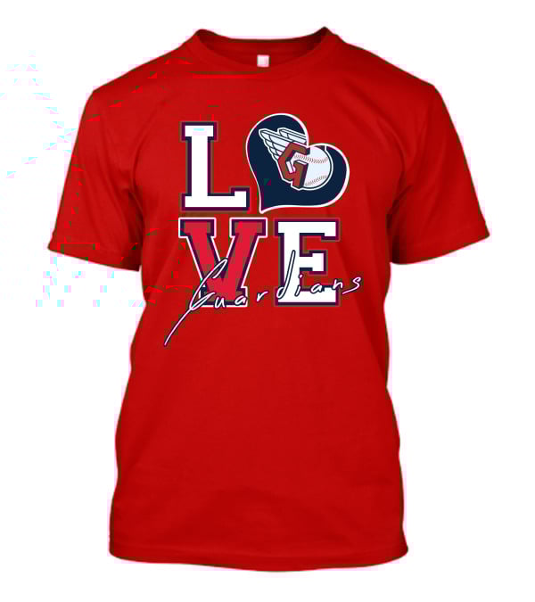 LOVE Guardians Baseball Heart T-Shirt