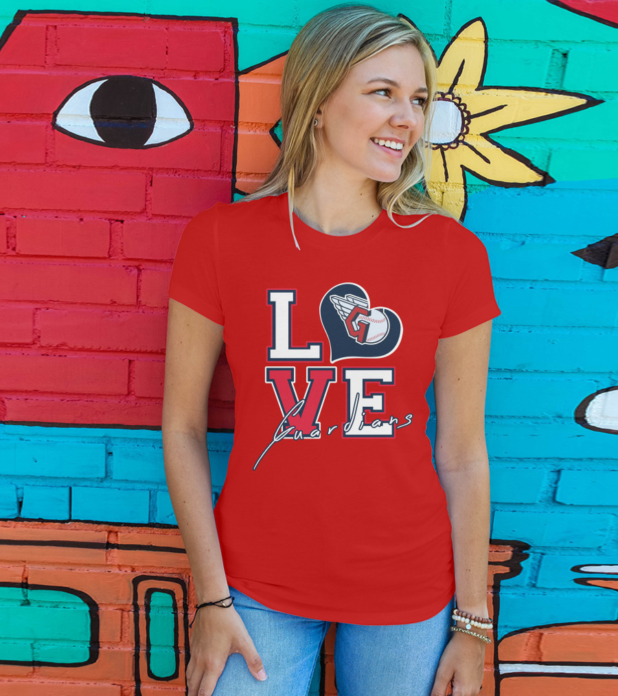 LOVE Guardians Baseball Heart T-Shirt