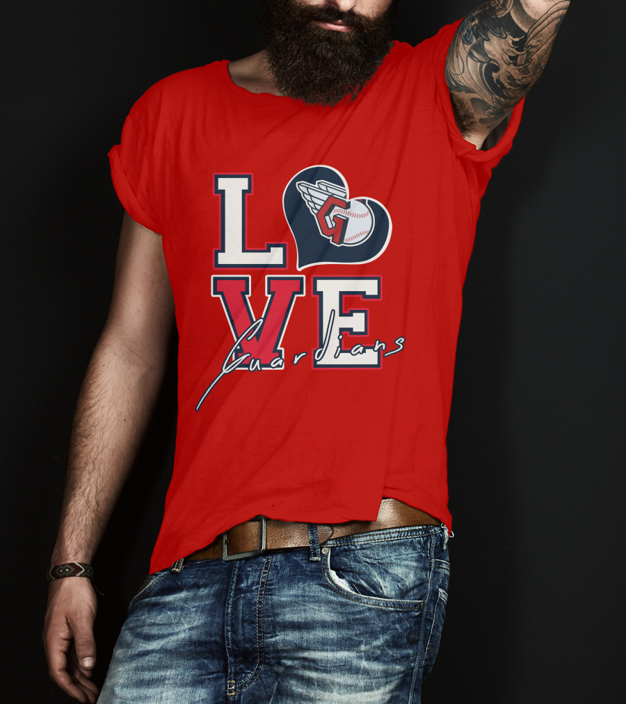 LOVE Guardians Baseball Heart T-Shirt
