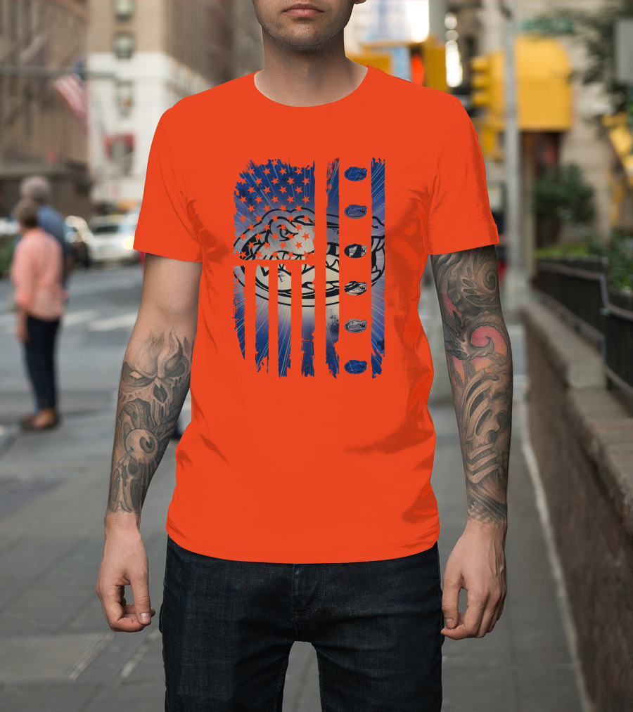 Florida Gators American Flag Stars Stripes T-Shirt