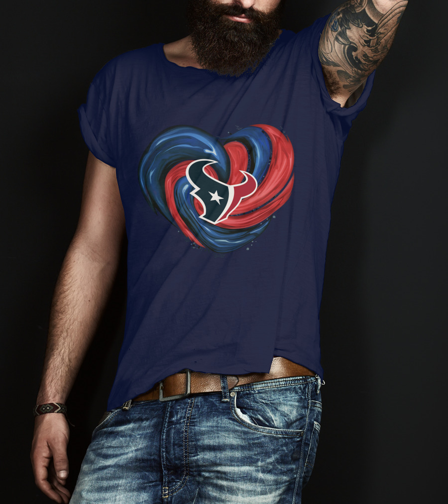 Houston Texans Tornado Heart T-Shirt