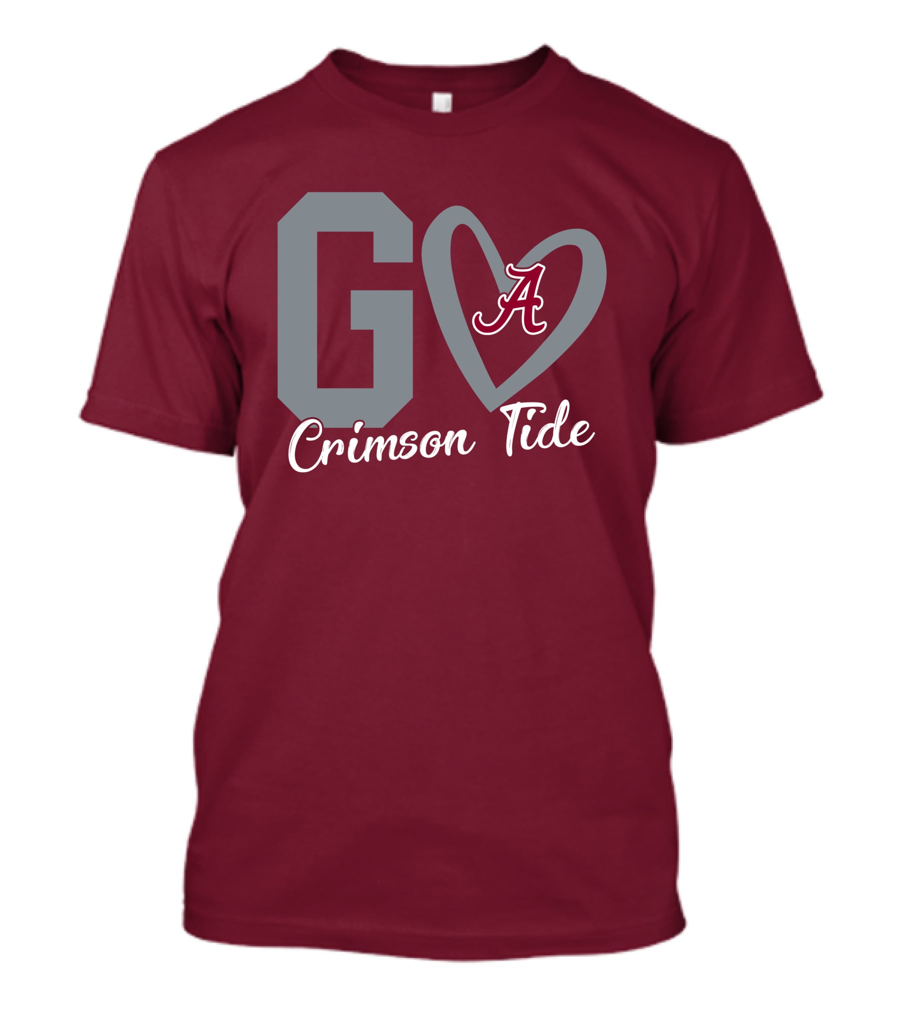 Go Crimson Tide A Heart Alabama T-Shirt