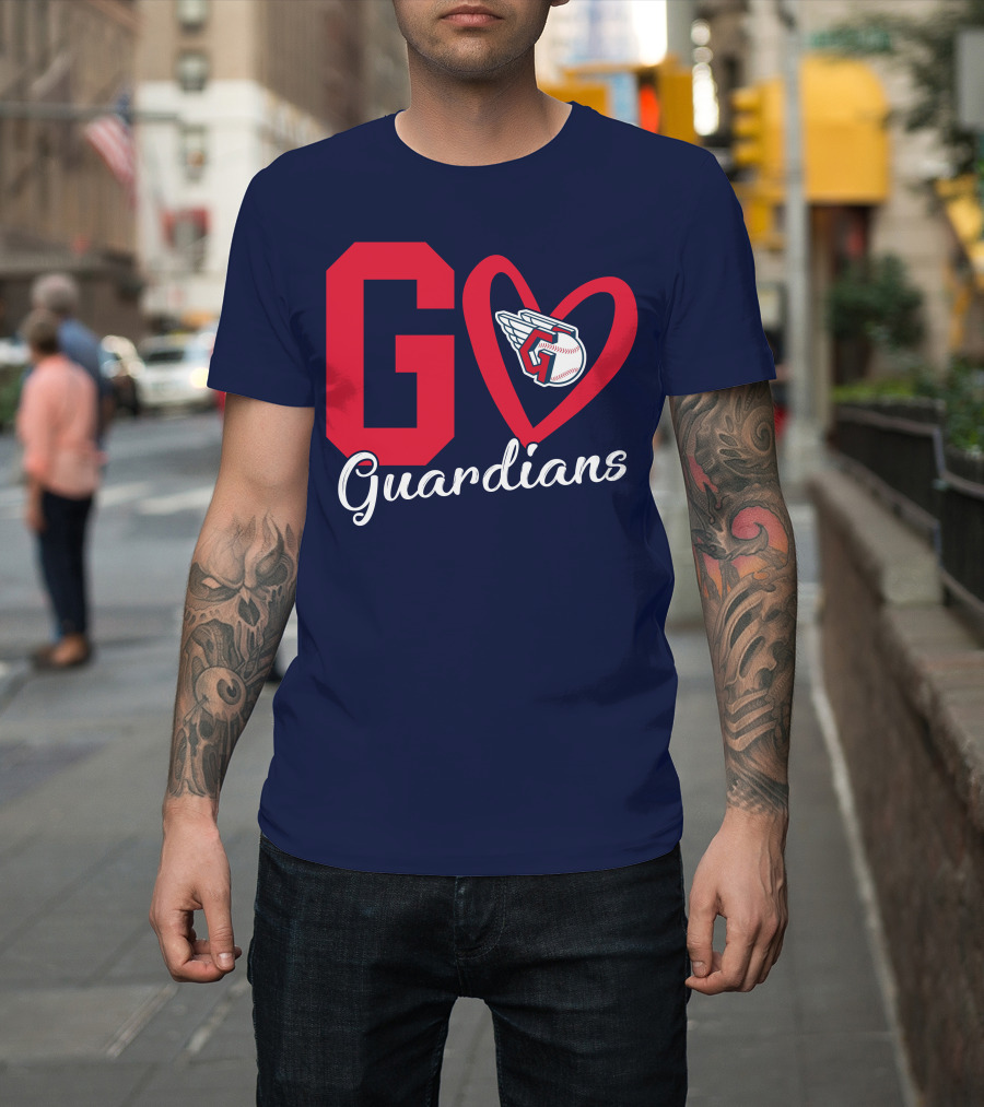 Go Guardians Baseball Heart Winged T-Shirt