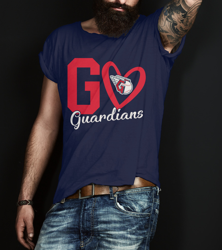 Go Guardians Baseball Heart Winged T-Shirt