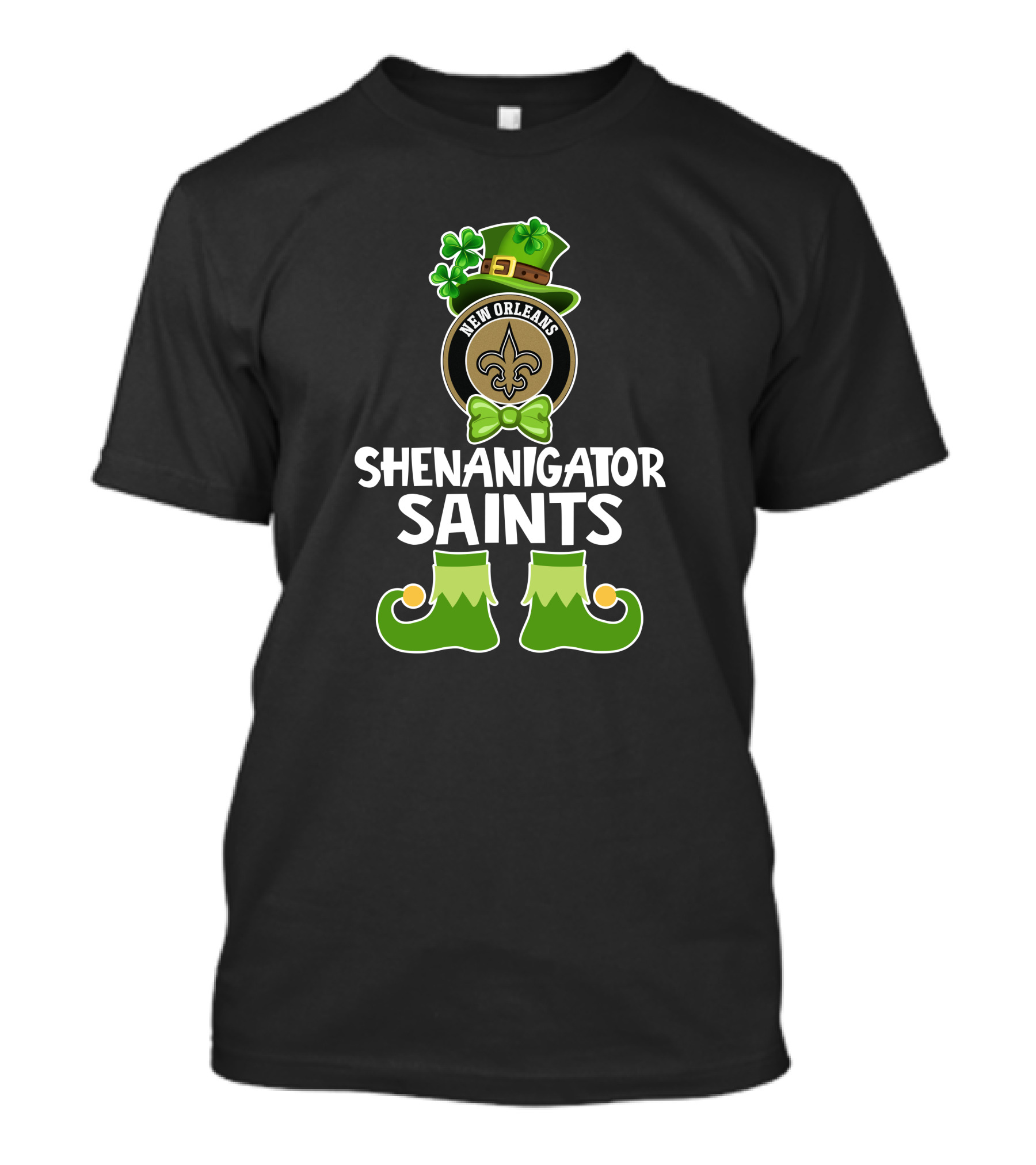 New Orleans Shenanigator Saints Funny Leprechaun St. Patrick's Day T-Shirt