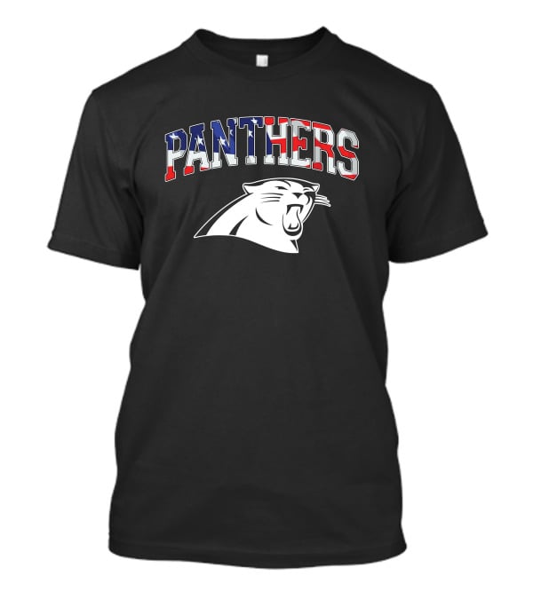 Panthers American Flag T-Shirt