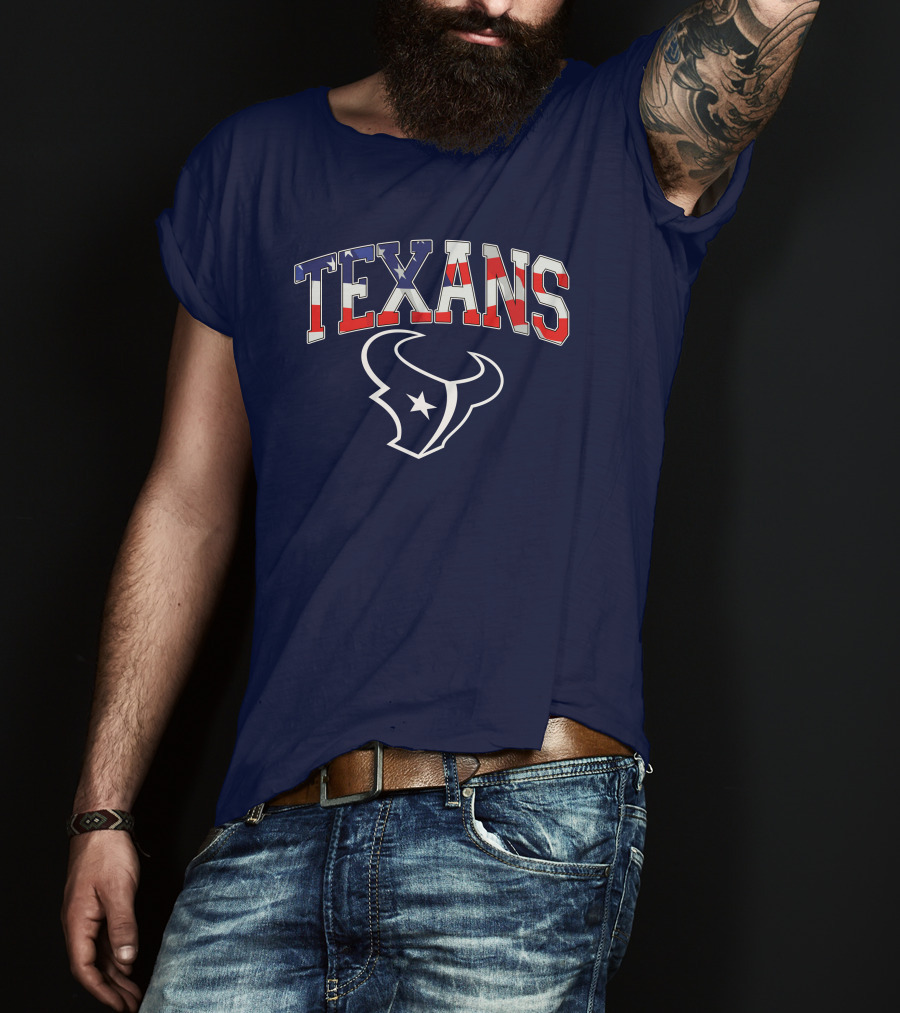 Texans American Flag T-Shirt