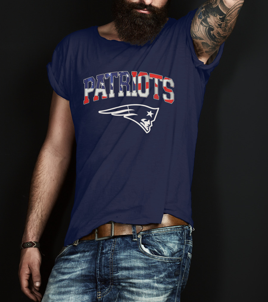 Patriots American Flag New England Patriots T-Shirt