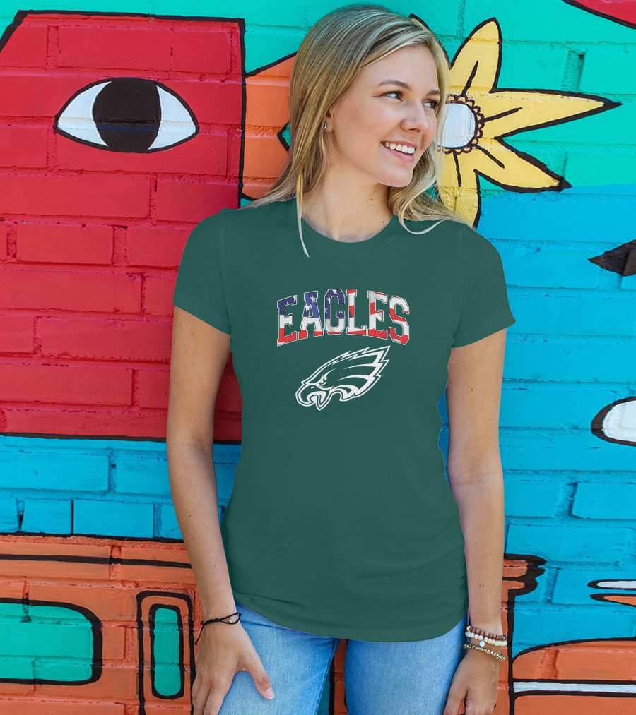 Eagles American Flag Philadelphia T-Shirt
