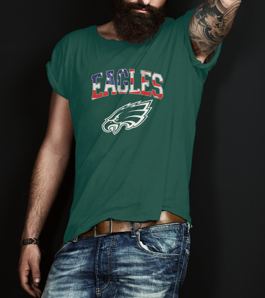 Eagles American Flag Philadelphia T-Shirt