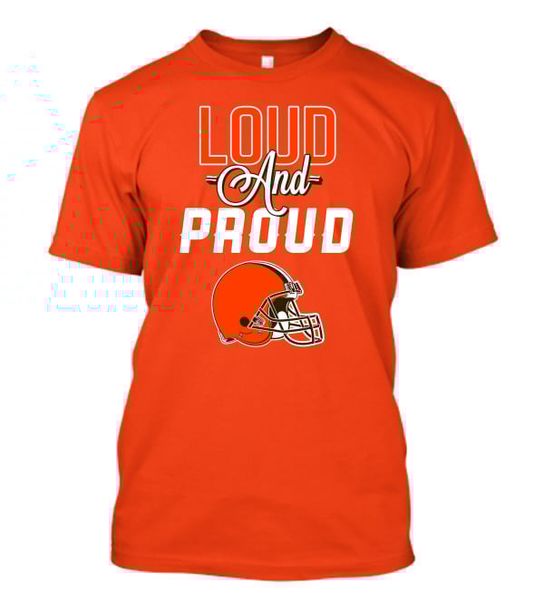 Cleveland Browns Loud And Proud Helmet T-Shirt