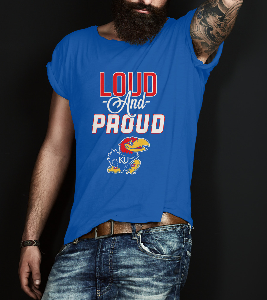 Kansas Jayhawks Loud And Proud KU Jayhawk T-Shirt