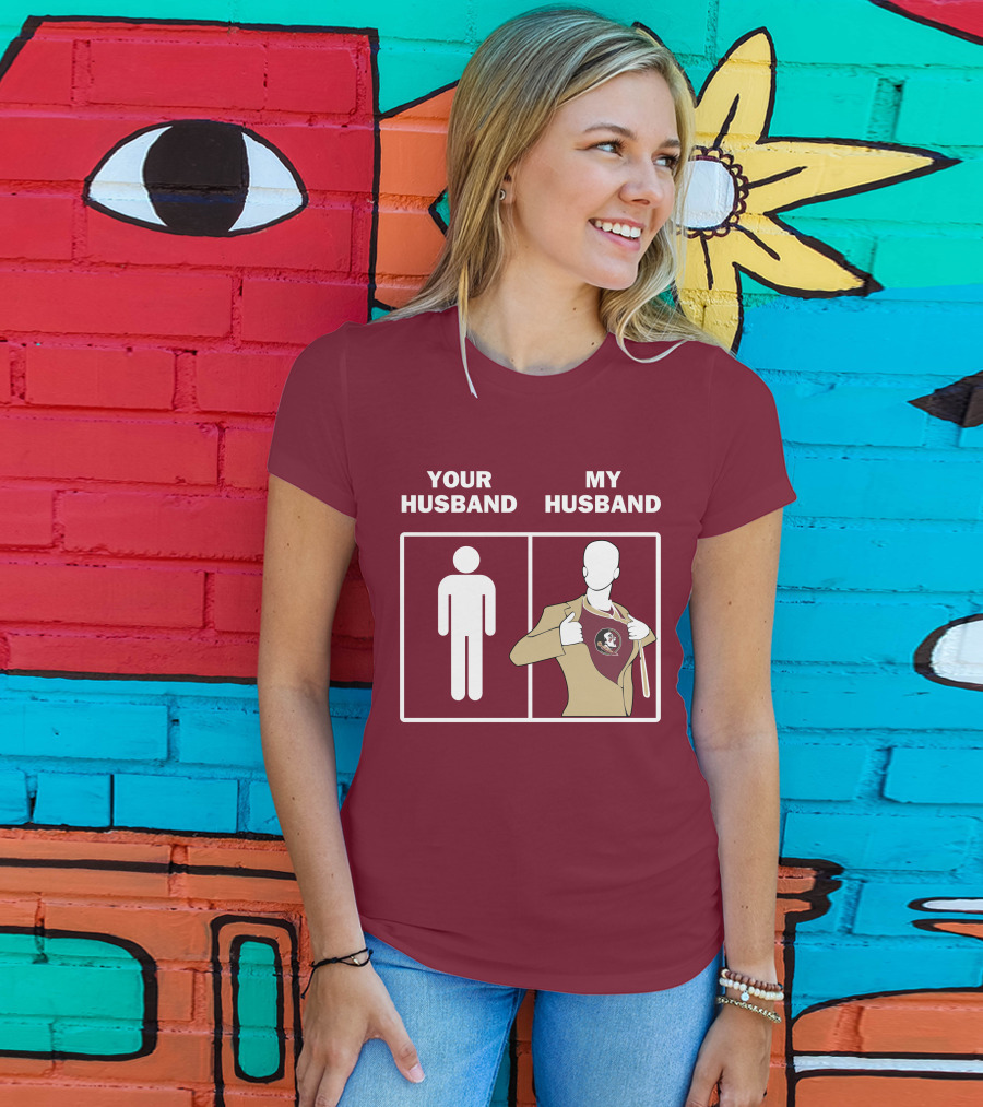 Florida State Seminoles Your Husband My Husband Superfan T-Shirt