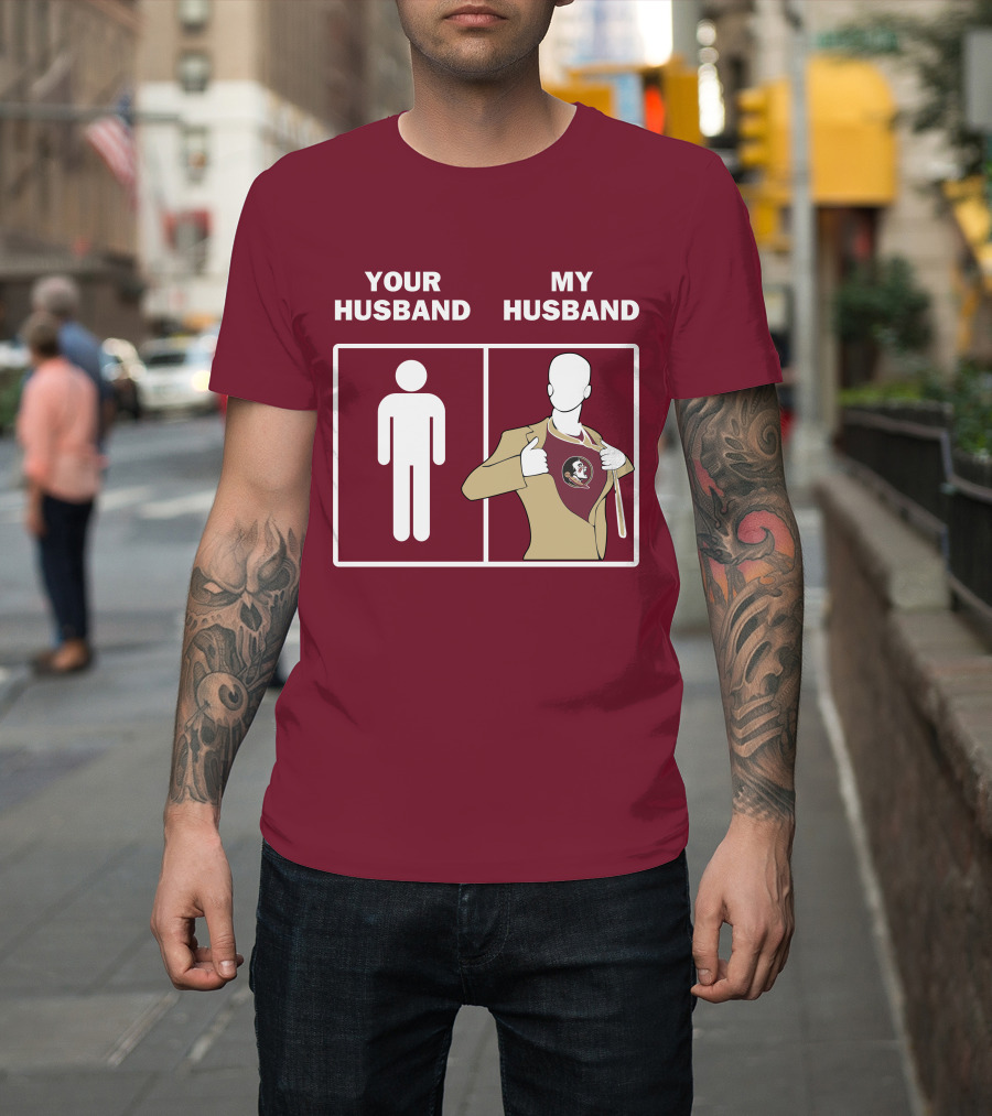 Florida State Seminoles Your Husband My Husband Superfan T-Shirt