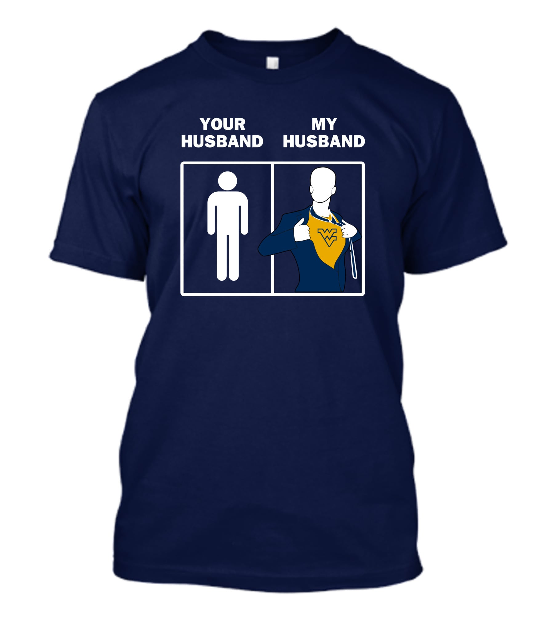 WVM Your Husband My Husband WV Logo Superman T-Shirt
