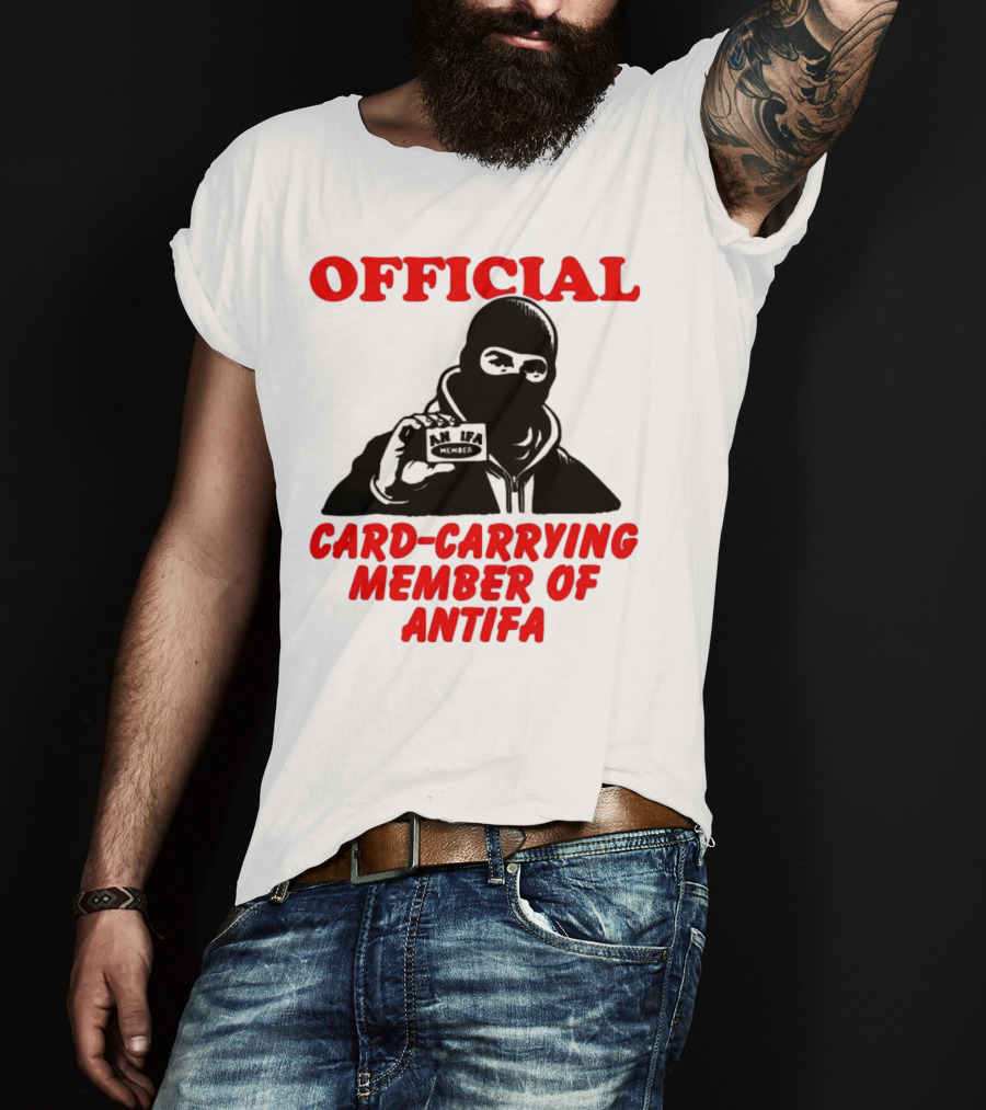Official Card-Carrying Member Of Antifa T-Shirt