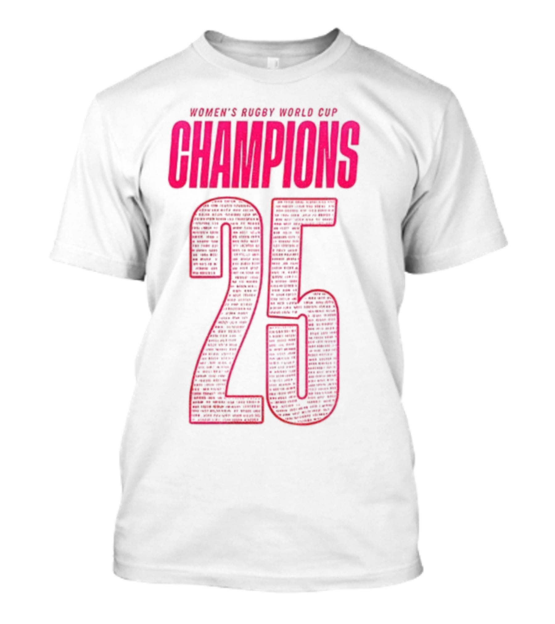 England Women Rugby World Cup Champions 25 T-Shirt