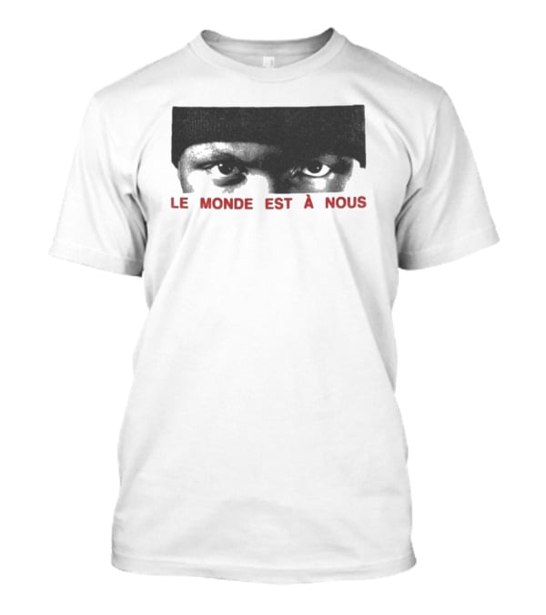 Le Monde Est A Nous Scrt Eyes Mysterious Gaze Beanie Style T-Shirt