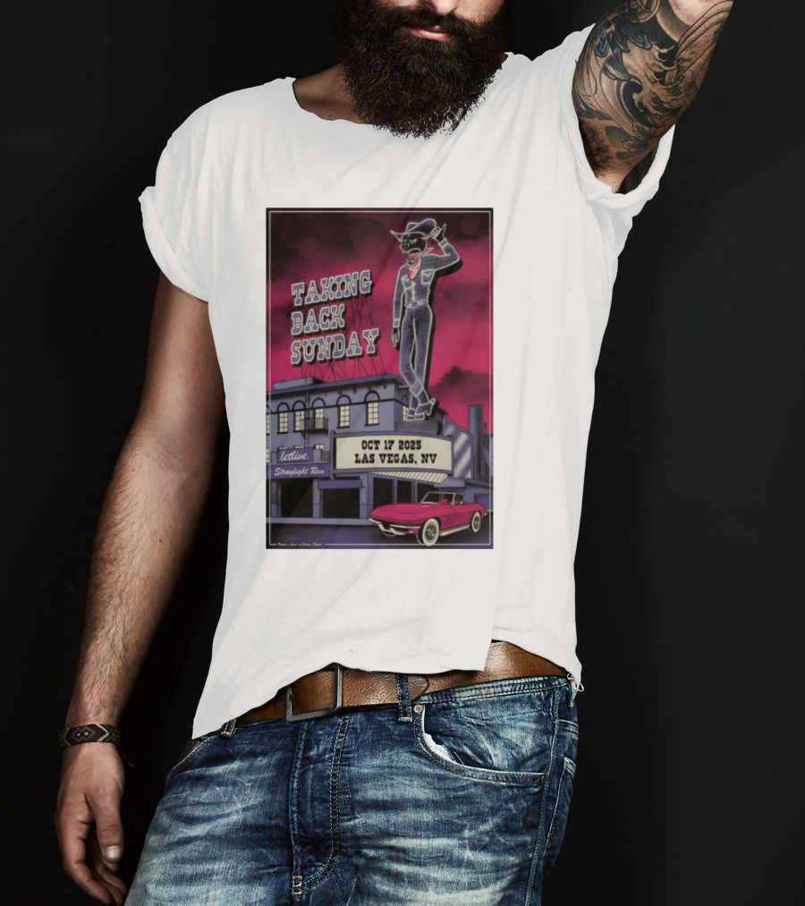 Taking Back Sunday October 17 2025 Las Vegas NV Letlive Straylight Run T-Shirt