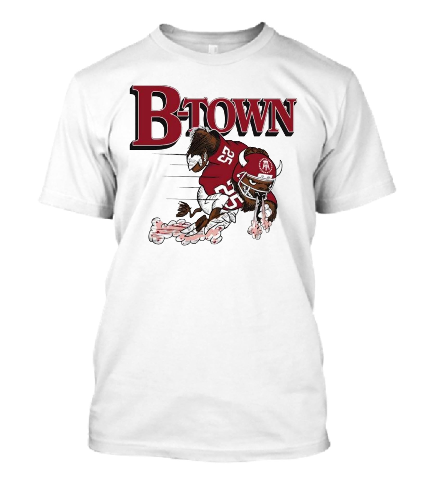B-Town Bison Football Indiana Sooners 25 T-Shirt